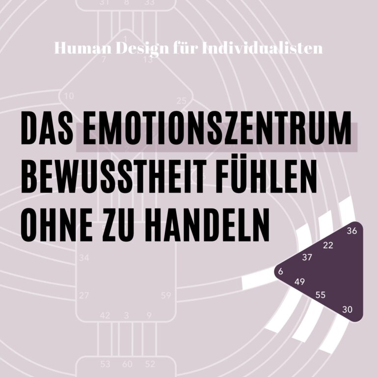 Das Emotionszentrum  – Bewusstheit fühlen ohne zu Handeln