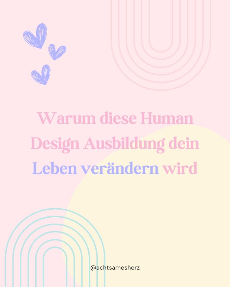 Human Design Ausbildung für Individualisten: Deine Reise zur Klarheit