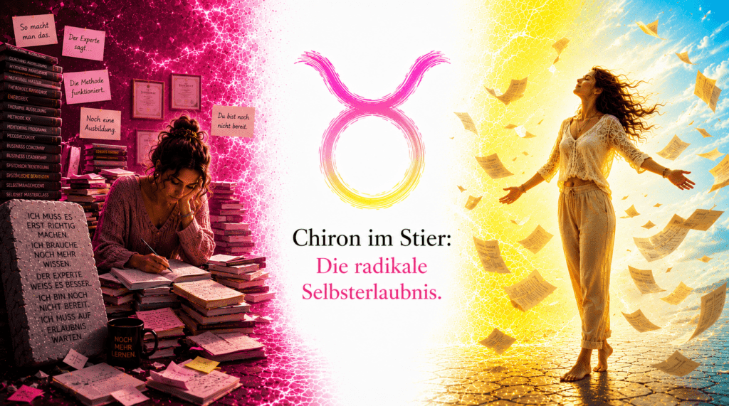 Chiron im Stier: Das Bewusstseinsfeld der radikalen Selbsterlaubnis