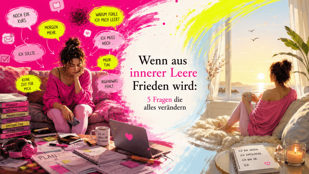 Wenn aus innerer Leere Frieden wird: 5 Fragen die alles verändern